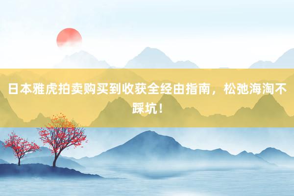 日本雅虎拍卖购买到收获全经由指南，松弛海淘不踩坑！